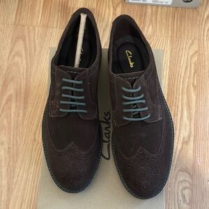 Clarks Men's Brown Suede Shoes
